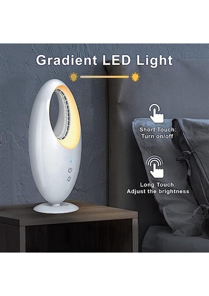 Masa Fanı, Kanatsız Fan Degrade LED Işıklı Küçük Masa Fanı (Yurt Dışından) fırsatları