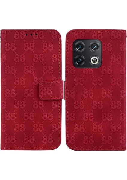 Oneplus 10 Pro 5g Için Stand Kart Tutucu Cüzdan Kapak Çift Telefon Kılıfı (Yurt Dışından)