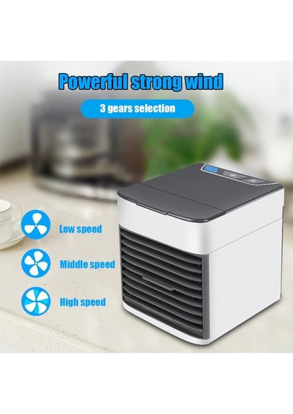 Mini Klima Fanı USB Soğutucu Küçük Ev Yurdu Ofis Odası Için Soğutma Sirkülatörü Masaüstü Masa Kullanımı Taşınabilir (Yurt Dışından)
