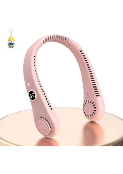 R8 Yaprakız Asılıboyun Fan USB Taşınabilir Mini Küçük Soğuk Ses Dışmekan Tembel Klima Küçük Fan (Yurt Dışından)