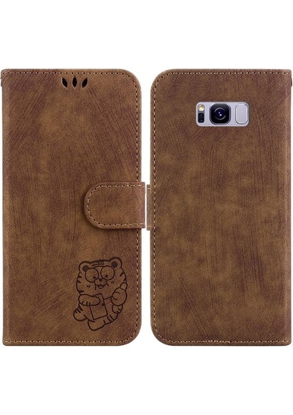 Samsung Galaxy S8 Için Kılıf Cüzdan Kılıf Flip Folio Tutucu Kapak Kart Cep (Yurt Dışından)