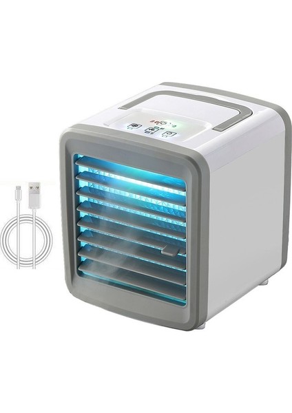 Klima Hava Soğutucu Mini Fan Taşınabilir Klima Oda Ev Hava Soğutma Masaüstü USB Klima Fanı A (Yurt Dışından)