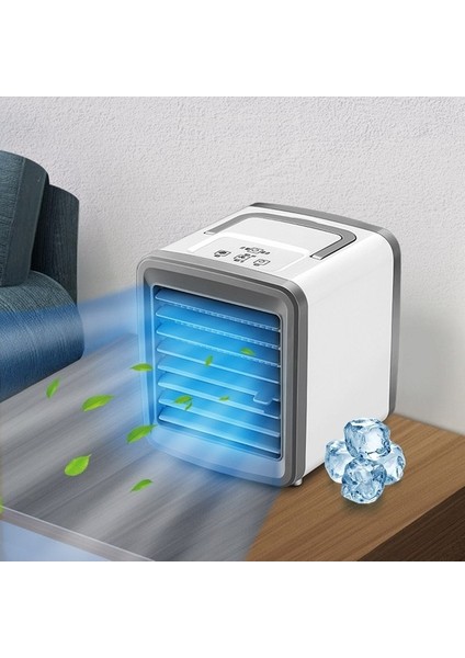 Klima Hava Soğutucu Mini Fan Taşınabilir Klima Oda Ev Hava Soğutma Masaüstü USB Klima Fanı A (Yurt Dışından)