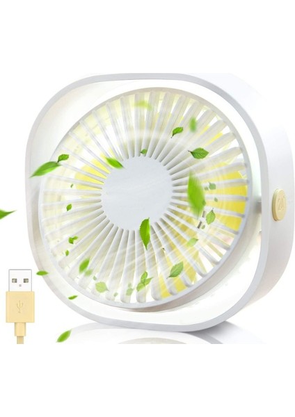 Mini Fan, Küçük Kişisel USB Masa Fanı, 3 Hız Taşınabilir Masaüstü Masa Soğutma Fanı USB ile Güçlenir, Güçlü Rüzgar, Sessiz Çalışma Pembe (Yurt Dışından)