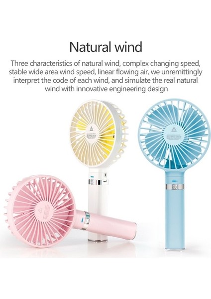 S2 Taşınabilir Katlanabilir El Tipi Elektrikli Fan Pembe (Yurt Dışından) fırsatları