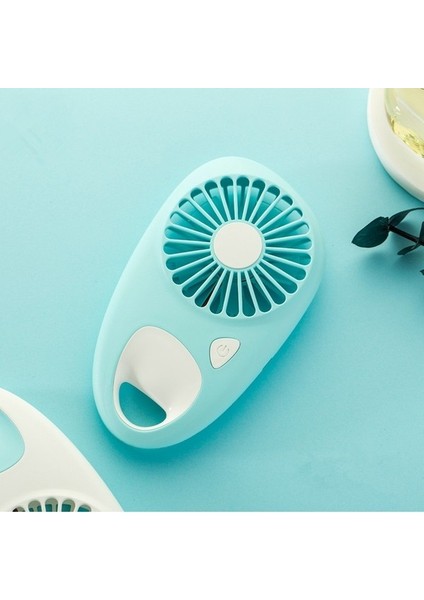 Dış Mekan Seyahati Için Taşınabilir Mini USB Şarj Edilebilir Fan Havalandırma Klima Fanı Pembe (Yurt Dışından)