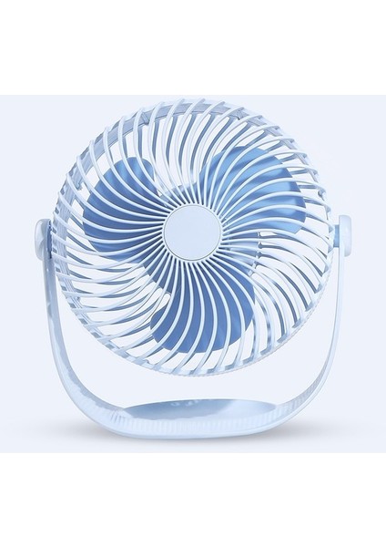 F12 Taşınabilir Dönebilen USB Şarjlı Masaüstü Fanı Beyaz (Yurt Dışından)