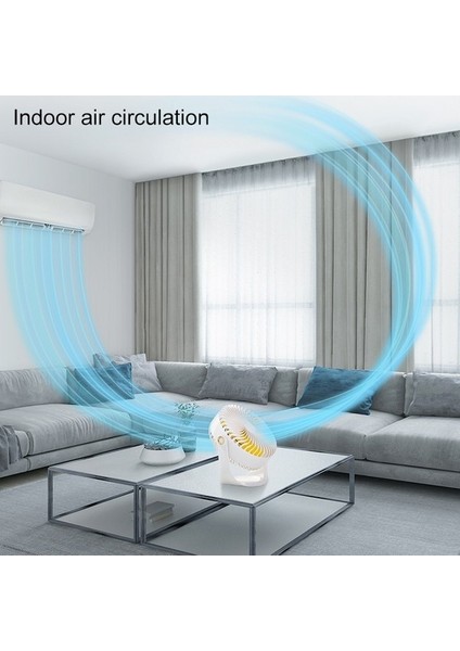 F12 Taşınabilir Dönebilen USB Şarjlı Masaüstü Fanı Beyaz (Yurt Dışından) fırsatları