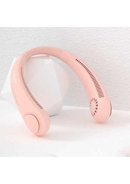 Taşınabilir Boyun Fanı Bladeless 360 ° Soğutma Kişisel USB Şarj Edilebilir Pil Fanı, Erkekler Kadınlar Çocuklar Için Giyilebilir Mini Düşük Gürültü Tembel Asılı Yaz Soğutucu, Pembe (Yurt Dışından)