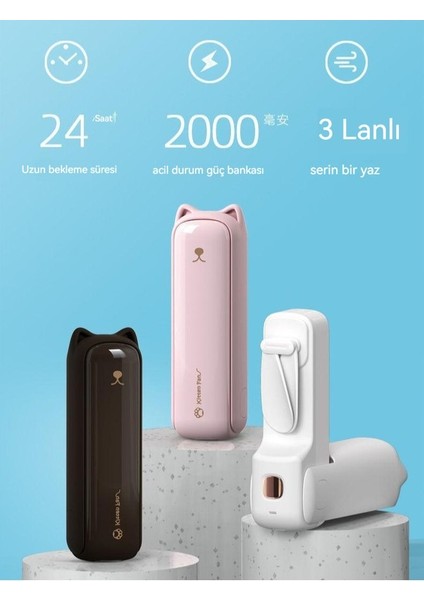 Büyük Rüzgar El Katlanır Taşınabilir Elektrikli Fan (Yurt Dışından) fiyatları