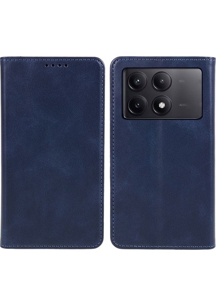 Xiaomi Poco X6 Pro 5g Çizilmez Telefon Kılıfı Manyetik Pu Deri Standı Cüzdan Kapağı (Yurt Dışından)