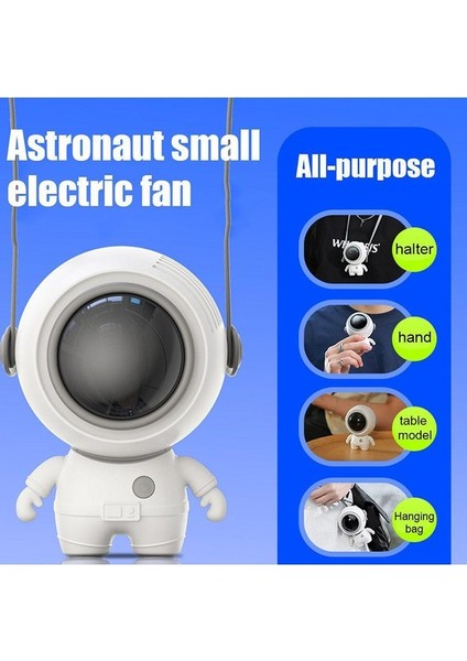 Ruyı Astronot Asılı Boyun Fan Kolye Küçük Taşınabilir USB Fan Astronot El Küçük Fan (Yurt Dışından) fiyatları