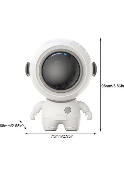 Ruyı Astronot Asılı Boyun Fan Kolye Küçük Taşınabilir USB Fan Astronot El Küçük Fan (Yurt Dışından) indirimleri