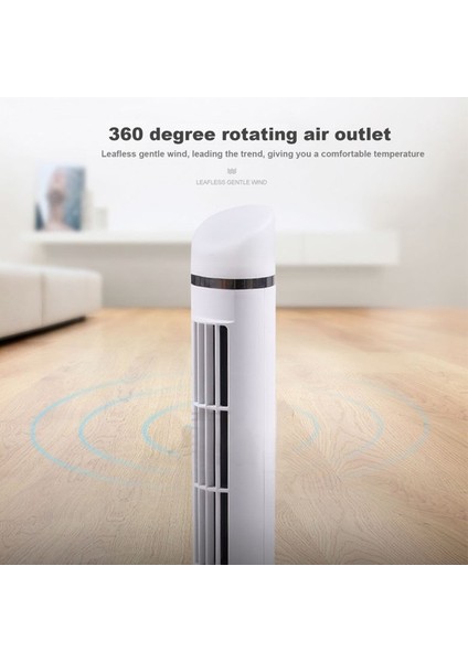 15" Mini Kule Fanı 360° Dönen 2 Hız Ayarı Siyah Beyaz (Yurt Dışından) fiyatları