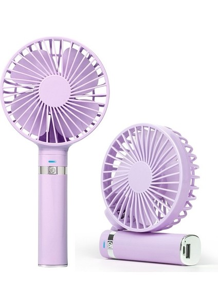 S2 Taşınabilir Katlanabilir El Tipi Elektrikli Fan Pembe (Yurt Dışından)
