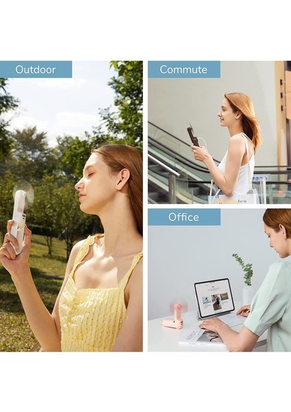 Fıy Taşınabilir Fan 2000 Mah El 3'ü 1 Arada Mini Fan USB Şarj Edilebilir Küçük Cep El Feneri Özelliği (Yurt Dışından) indirimleri