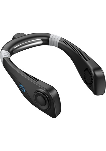 Aromaterapi Yapraksız Soğutma Asma Boyun Fanı Mini USB Fan Beyaz (Yurt Dışından)