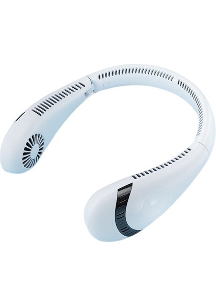 Taşınabilir Boyun Fanı 5000MAH Katlanabilir USB Şarj Edilebilir Dilsiz Giyilebilir Boyun Bandı Fanları Spor Için Hava Soğutma Fanı (Yurt Dışından)