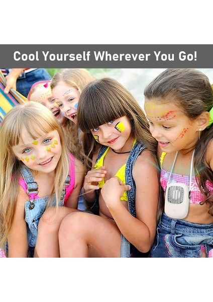 Taşınabilir Eller Serbest Kolye USB Fanı, 3 Hız Ayarlanabilir (Yurt Dışından) modelleri