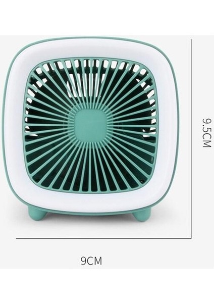 USB Şarj Edilebilir Masaüstü Fanı Çok Fonksiyonlu El Cep Fanı Mavi Mavi (Yurt Dışından) indirimleri
