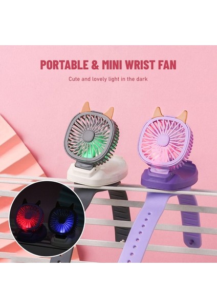 Çocuk USB Saat Fanı Çok Renkli Taşınabilir (Yurt Dışından) modelleri