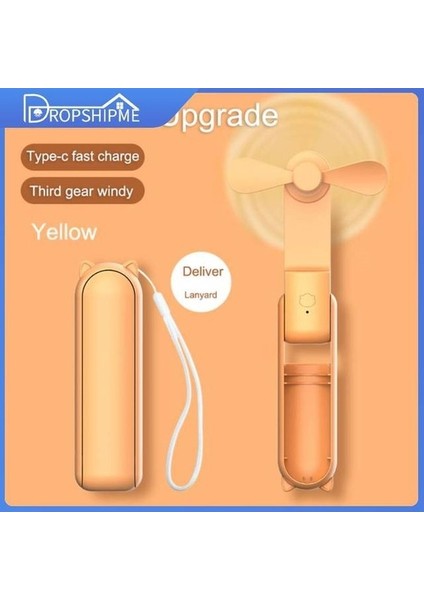 Kablosuz Fan USB El Fan Yerleşik Pil Şarj Edilebilir Katlanabilir 2000MAH Ev Ofis Için Soğutucu (Yurt Dışından)