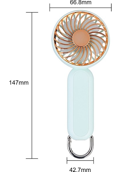 Taşınabilir El Fanı USB Şarj Edilebilir 3 Hızlı (Yurt Dışından) fiyatları