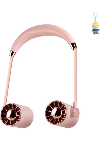Mini Fan USB Tembel Asılı Boyun Katlanabilir Taşınabilir Küçük Fan Uzun Ömrü Turbo (Yurt Dışından)