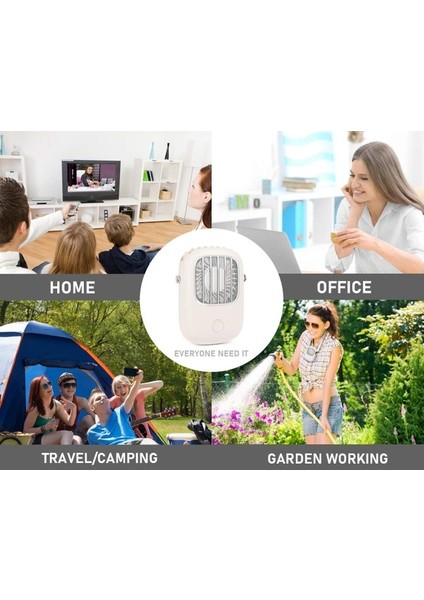 Taşınabilir Eller Serbest Kolye USB Fanı, 3 Hız Ayarlanabilir (Yurt Dışından) fırsatları