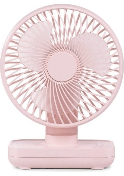 USB Şarj Edilebilir Taşınabilir 4 Vitesli Ayarlanabilir Masaüstü Fan Siyah (Yurt Dışından)