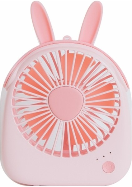 WT-F14 1200 Mah Tavşan Şekli 3 Hızlı Kontrollü Mini Taşınabilir Fan Pembe (Yurt Dışından) fırsatları