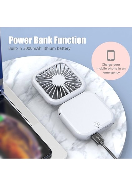 Mini Katlanabilir Boyun Asılı Fan 3000MAH Şarj Edilebilir 3 Hızlı (Yurt Dışından) indirimleri