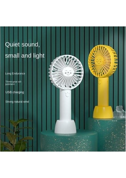 800 Mah Plastik El Fan, Öğrenci Yurtta Küçük Taşınabilir Fan Için Uygun Şarj Edilebilir Basit Rüzgar (Yurt Dışından) indirimleri