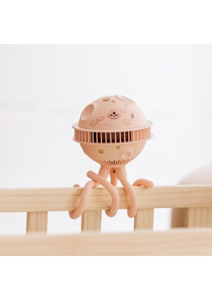 Ahtapot Bebek Arabası Sız 360° Soğutma 4 Hızlı Fan (Yurt Dışından)