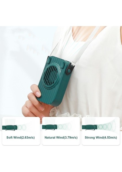 DC5V 3W Mini Boyun Fanı Ayarlanabilir Hızı Şarj Edilebilir Pil (Yurt Dışından) fırsatları