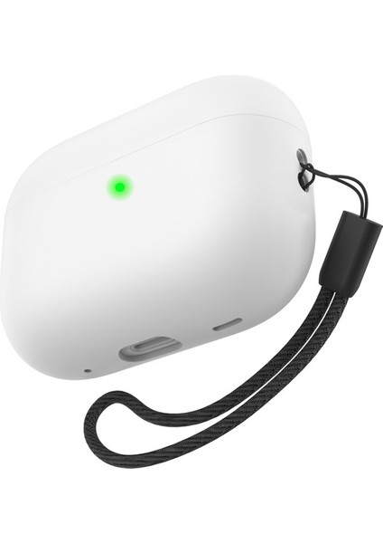 Apple Pro 2 Için Silikon , Iki Parçalı Tam El Kayışı Ile Damlamaya Dayanıklı Kulaklık Kılıfı (Yurt Dışından)