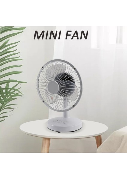 USB Şarjlı Iki Hızlı Ayarlanabilir Elektrikli Fan Masaüstü Mini Fan, B (Yurt Dışından) fiyatları