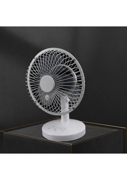 USB Şarjlı Iki Hızlı Ayarlanabilir Elektrikli Fan Masaüstü Mini Fan, B (Yurt Dışından) indirimleri