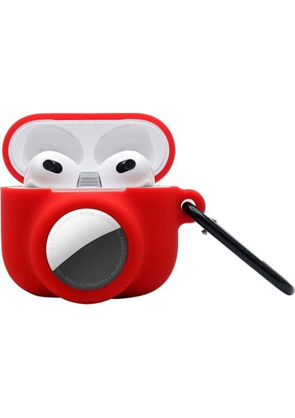 3 Airtag Avokado I Için 2'si 1 Arada Yumuşak Silikon Çizilmez Koruyucu Kulaklık Kılıfı (Yurt Dışından)