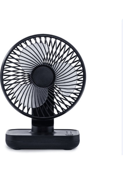 D606 4W USB Şarj Edilebilir Taşınabilir Dört Vitesli Ayarlanabilir Masaüstü Fan Siyah (Yurt Dışından) fırsatları