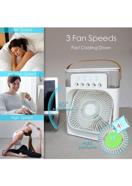 Taşınabilir Klima Fanı USB Masa Fanı Evaporatif Hava Soğutucu Fan (Yurt Dışından) fiyatları