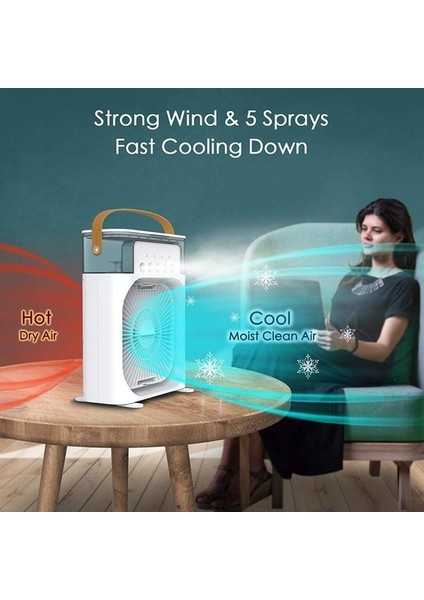 Taşınabilir Klima Fanı USB Masa Fanı Evaporatif Hava Soğutucu Fan (Yurt Dışından) indirimleri