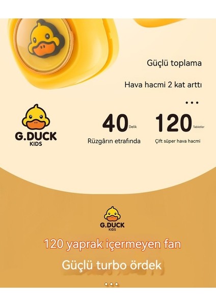 Küçük Sarı Ördek Karikatür Katlanır Boyunlu USB Fan (Yurt Dışından) fiyatları