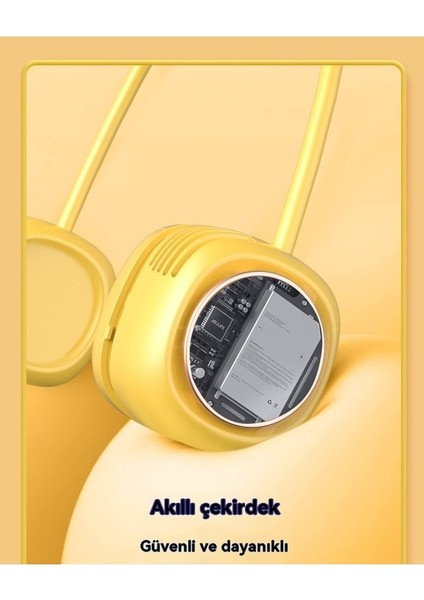 Küçük Sarı Ördek Karikatür Katlanır Boyunlu USB Fan (Yurt Dışından) fırsatları