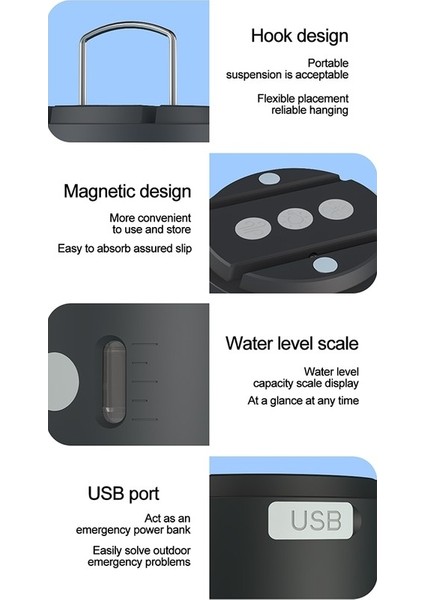 Açık Kamp Asma Nemlendirme Fanı Ortam Işığı (Yurt Dışından) fırsatları