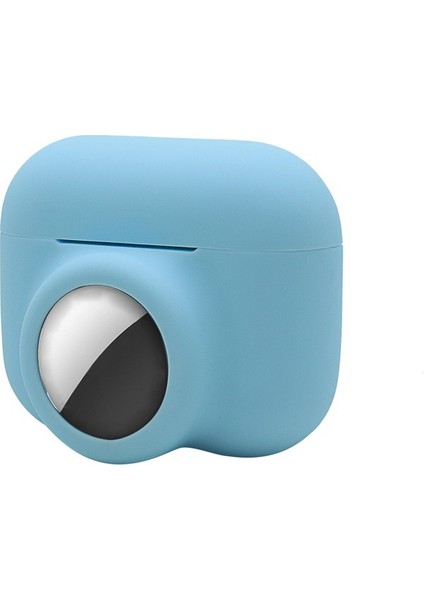 Apple Pro Airtag Için 2'si 1 Arada Silikon Koruyucu Kulaklık Kılıfı (Yurt Dışından)