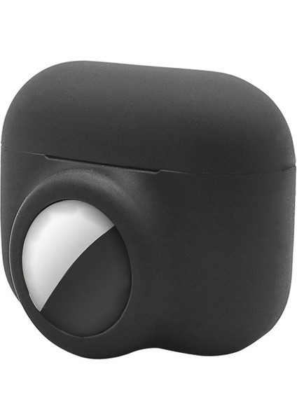 Apple Pro Airtag Için 2'si 1 Arada Silikon Koruyucu Kulaklık Kılıfı (Yurt Dışından)