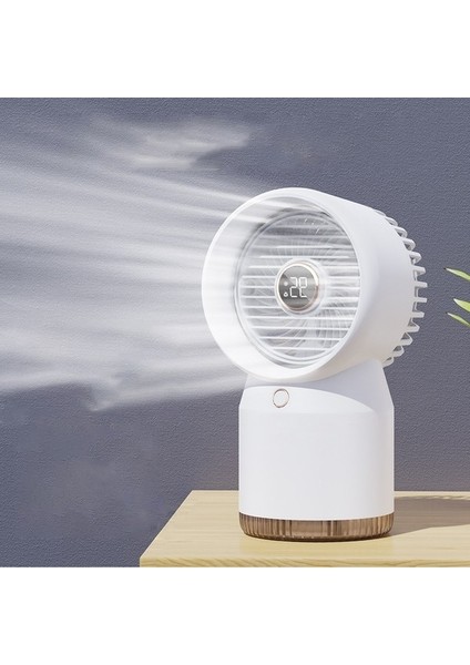 Sprey LED Dijital Ekran Fanı 3600MAH Şarj Edilebilir Beyaz (Yurt Dışından) modelleri