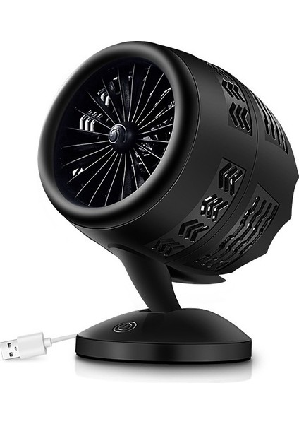 Mini USB Hava Konveksiyon Döngüsü Elektrikli Fan Hava Soğutucu Siyah Altın (Yurt Dışından)