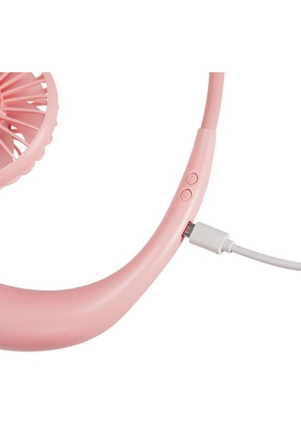 Yaratıcı Mini Asılı Boyun Tipi Fan Açık LED Fan Pembesi (Yurt Dışından) modelleri